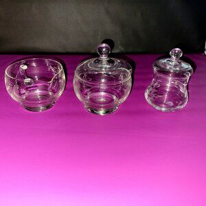 Vintage Princess House creamer & lidded sugar bowl plus